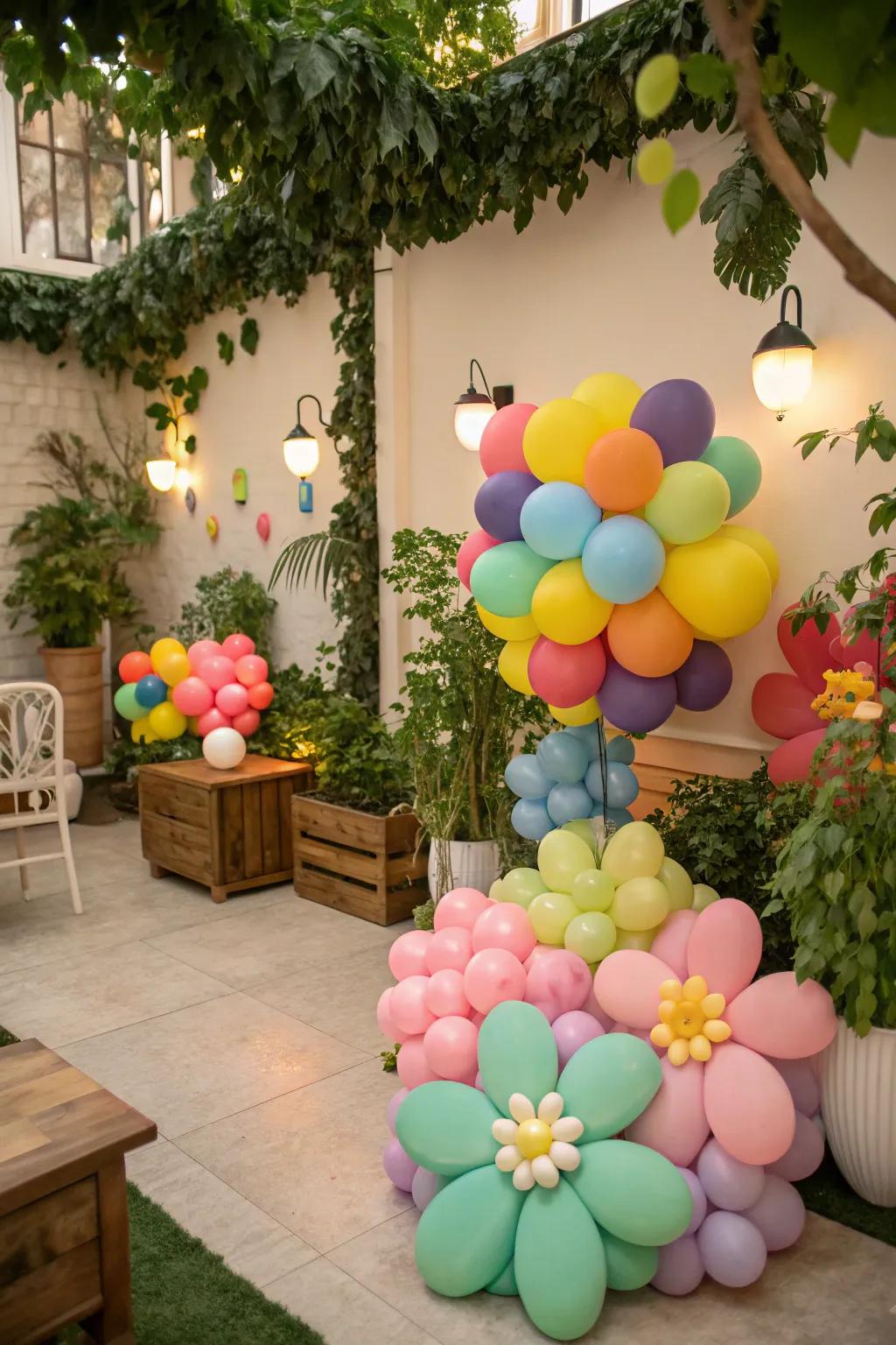 Balloon flowers offer a fresh take on floral decor.