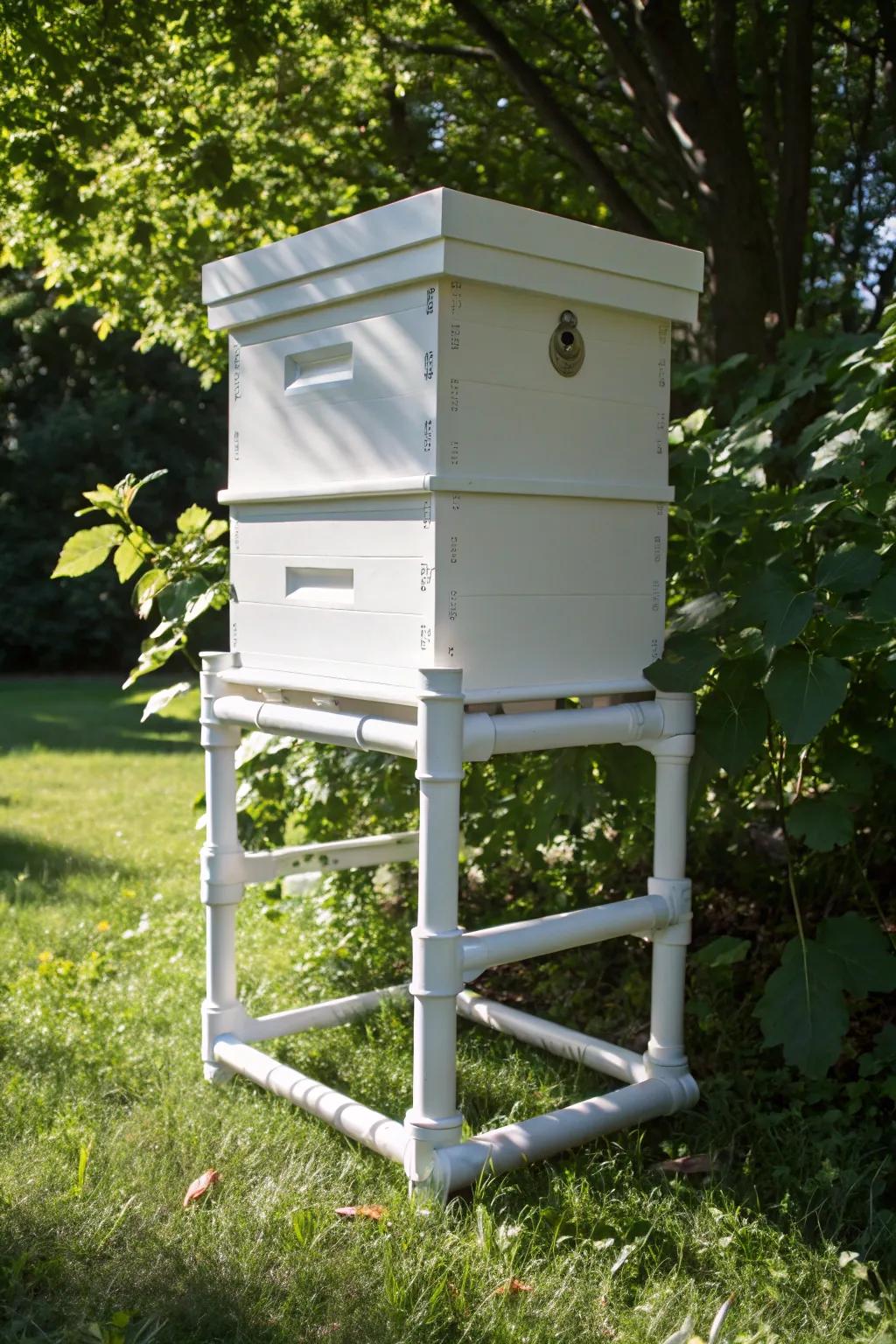 Craft Your Own: A Modern PVC Bee Hive Stand for the DIY Enthusiast