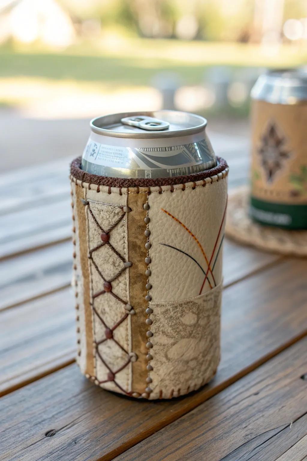 Celebrate responsibly with a handcrafted, eco-friendly koozie that adds charm to any birthday bash.