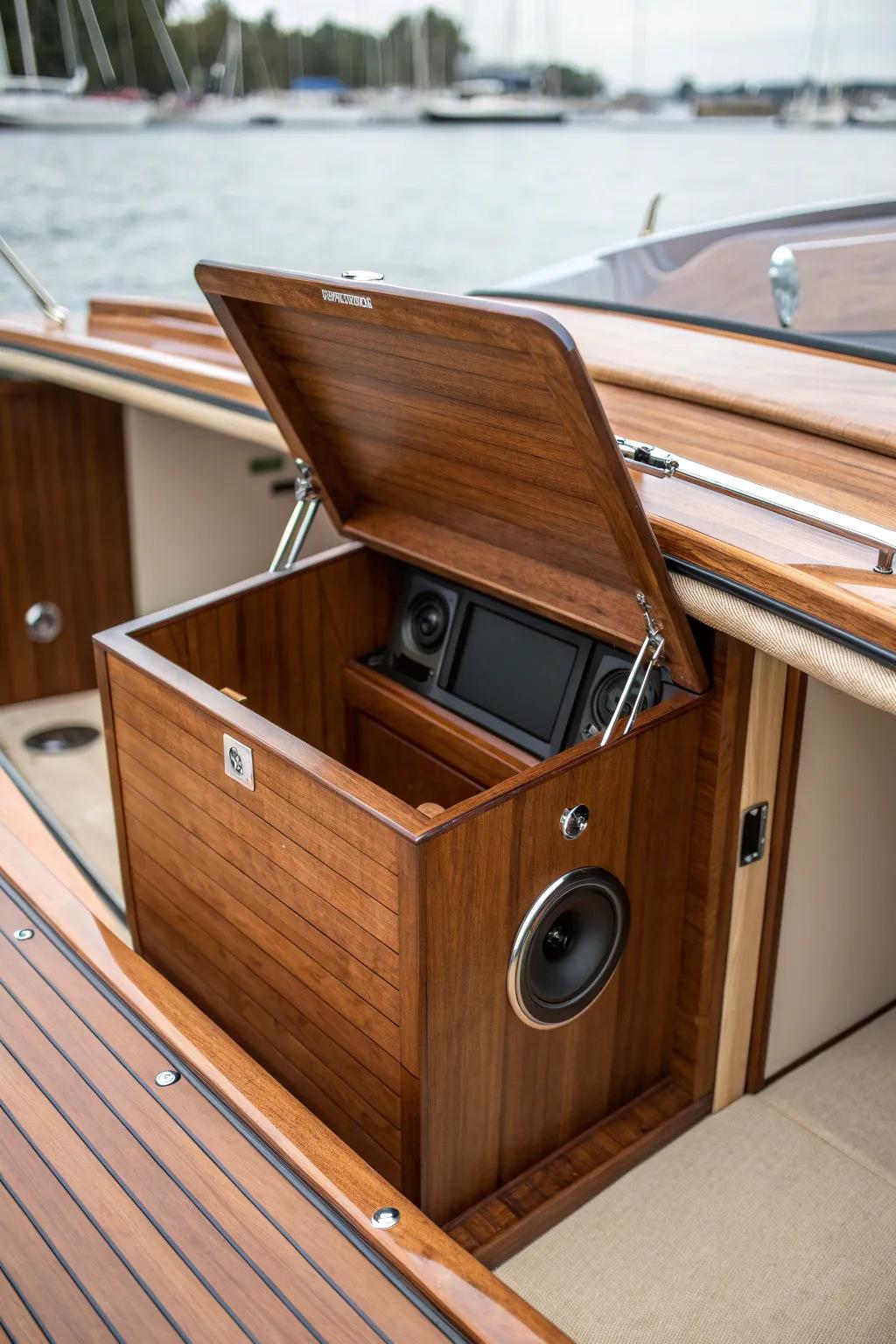 Discover hidden sound: where craftsmanship meets surprise audio elegance.