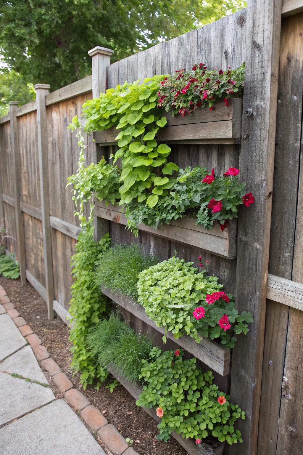 Elevate your backyard with a stunning vertical garden—where nature meets craftsmanship.