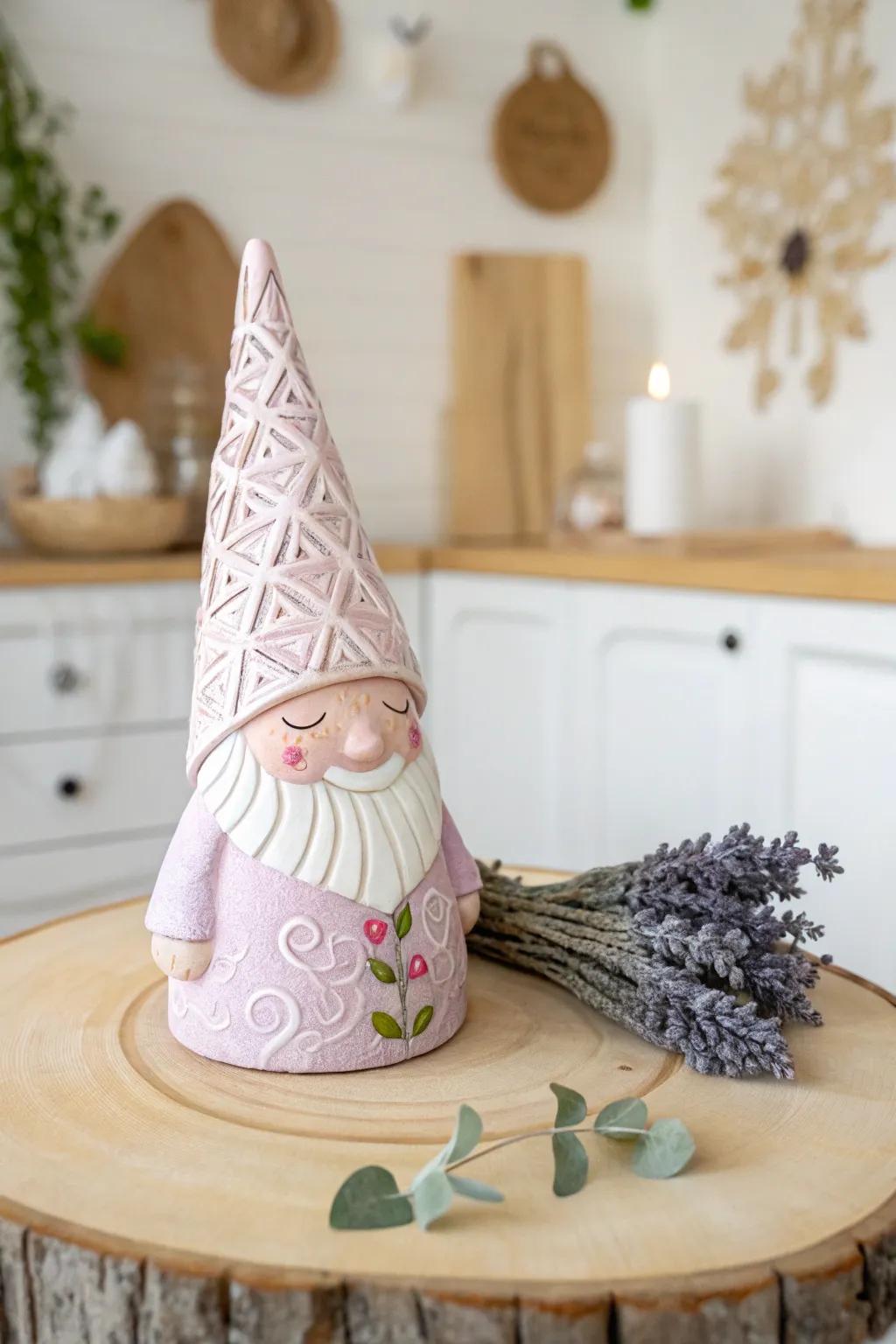 Craft magic with these adorable clay gnomes, a perfect addition to any fairy garden!