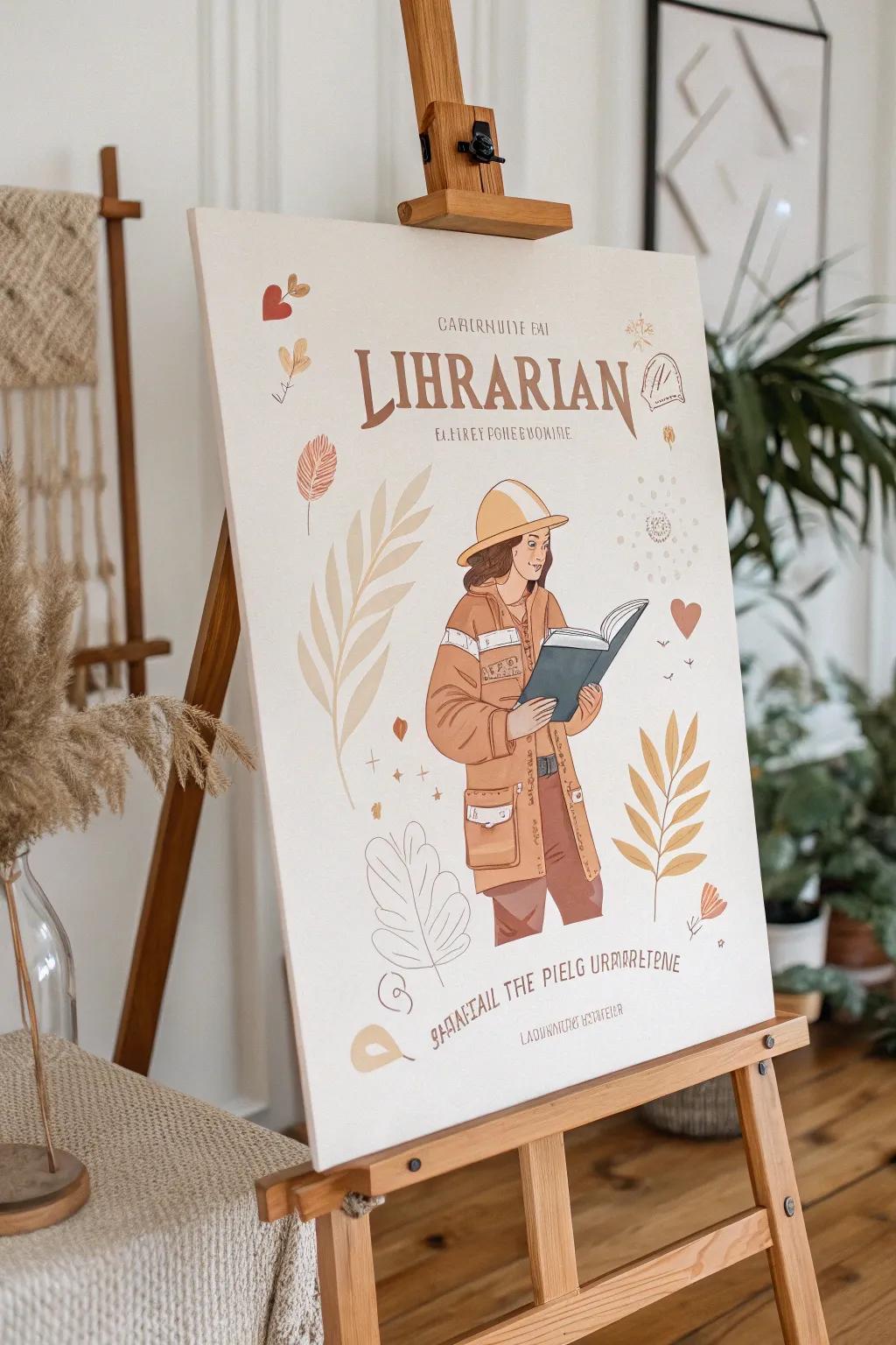 Celebrate community heroes with minimalist art—where elegance meets education!