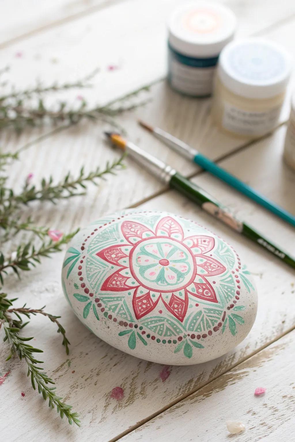 Transform simple stones into stunning art with our Mandala Rock Painting Kit.