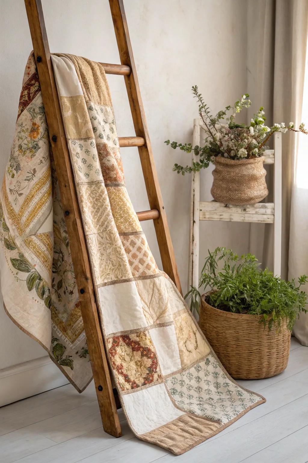 Embrace nostalgia with handcrafted patchwork quilts that whisper tales of the past.