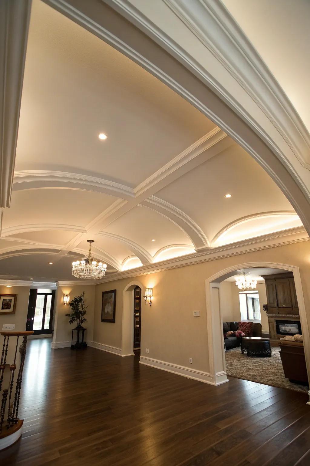 Elevate your space with the timeless elegance of cove ceilings.