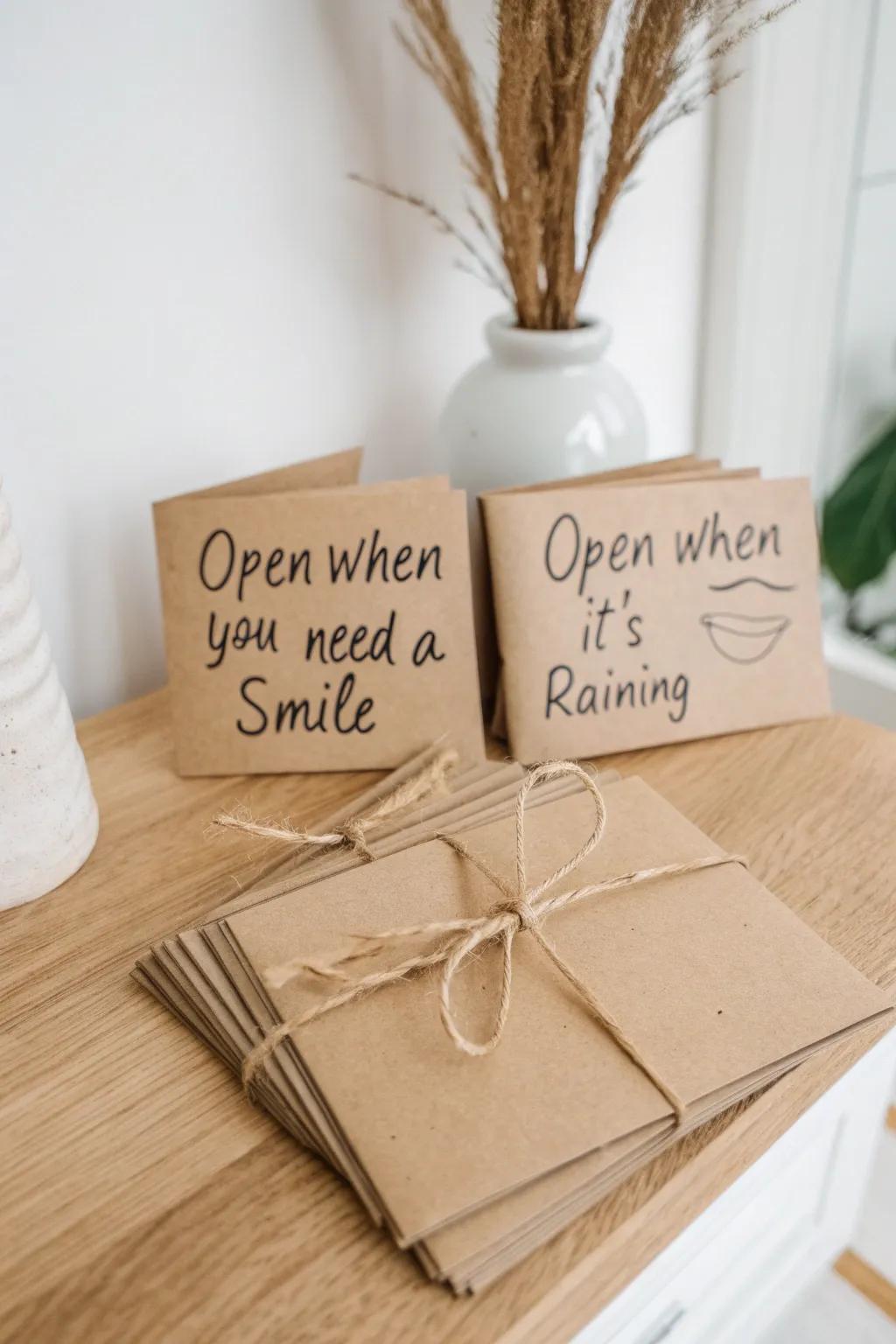 Unlock heartfelt moments with 'Open When' letters - a timeless gift of love and connection.