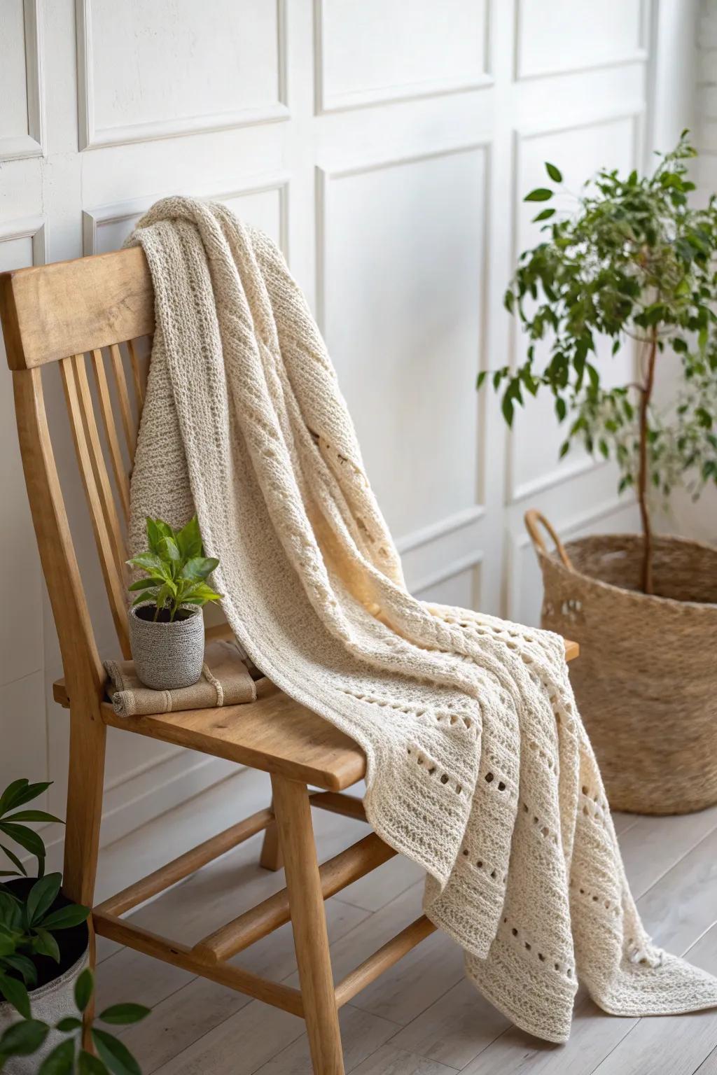 Embrace the beauty of simplicity with this elegantly crafted minimalist crochet cardigan—perfect for a touch of chic sophistication.