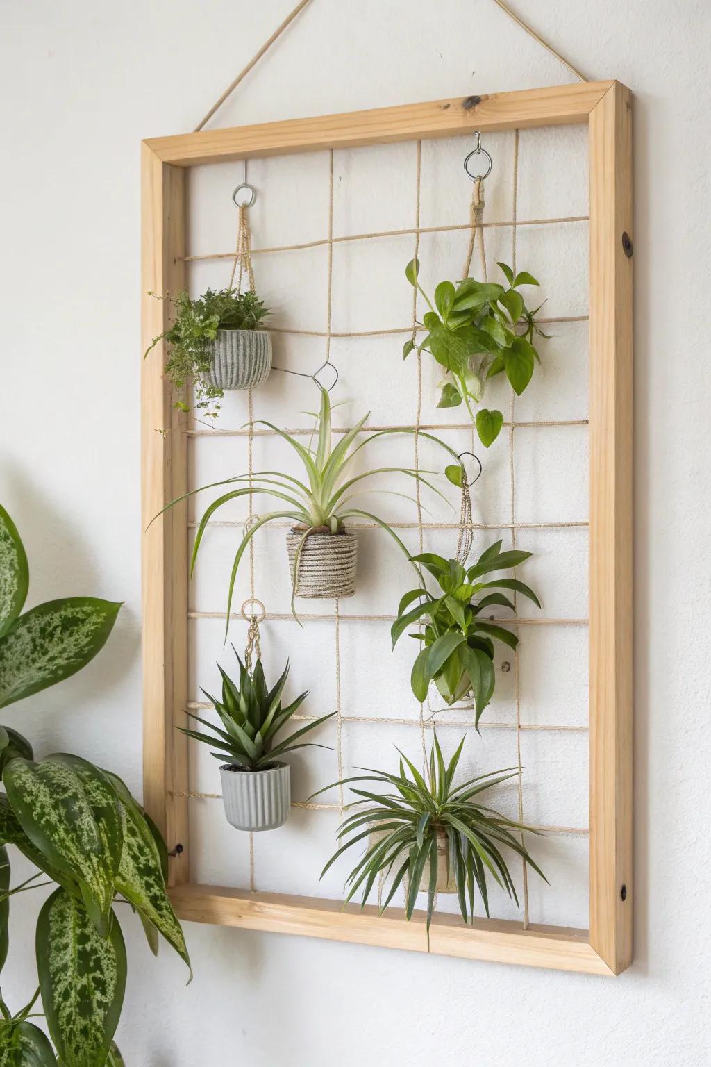 Elevate your space with a chic air plant gallery wall—where minimalism meets natural beauty.
