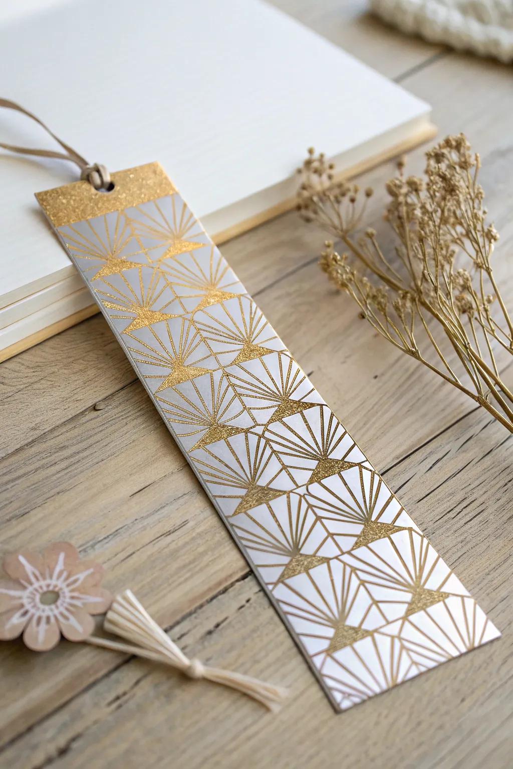Add a touch of glam to your reading with shimmering metallic bookmarks.