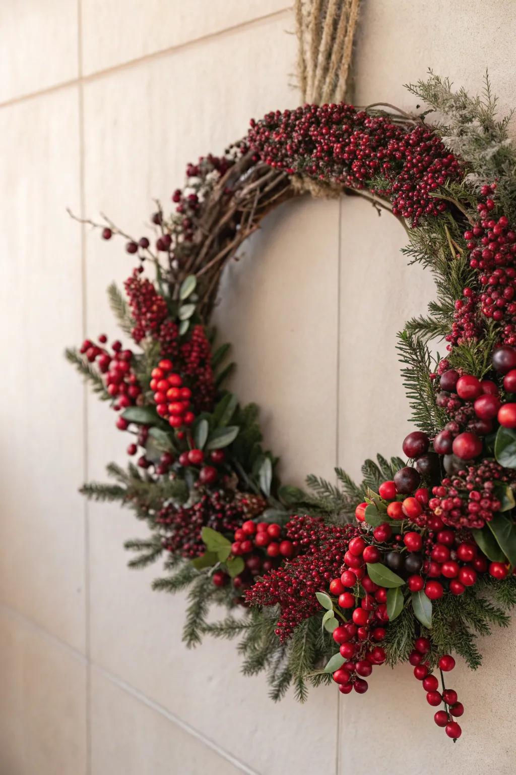 Embrace the holiday spirit with a touch of Berry Bliss — where simplicity meets vibrant charm.
