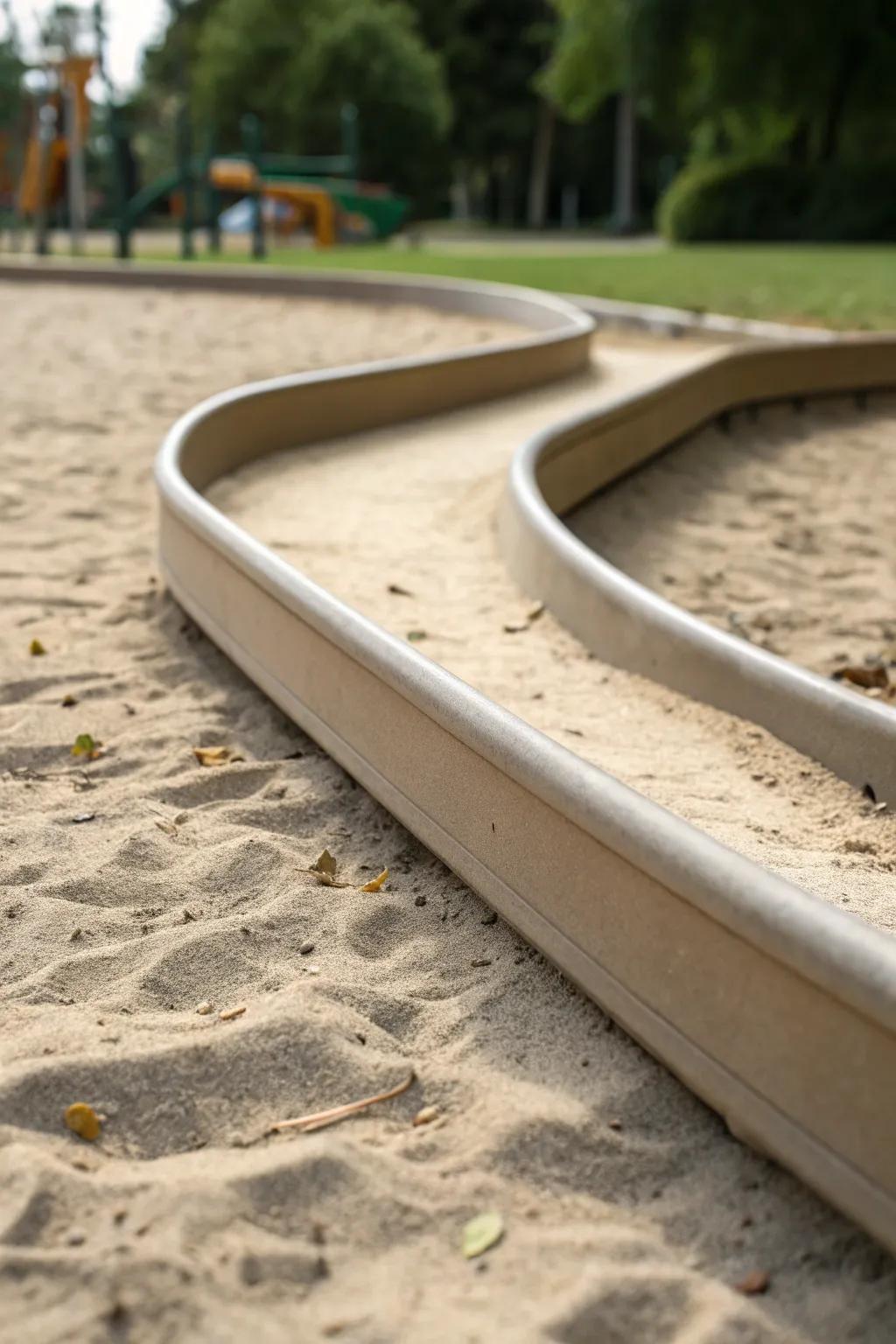 Embrace creativity with versatile and stylish plastic borders for your playground design!