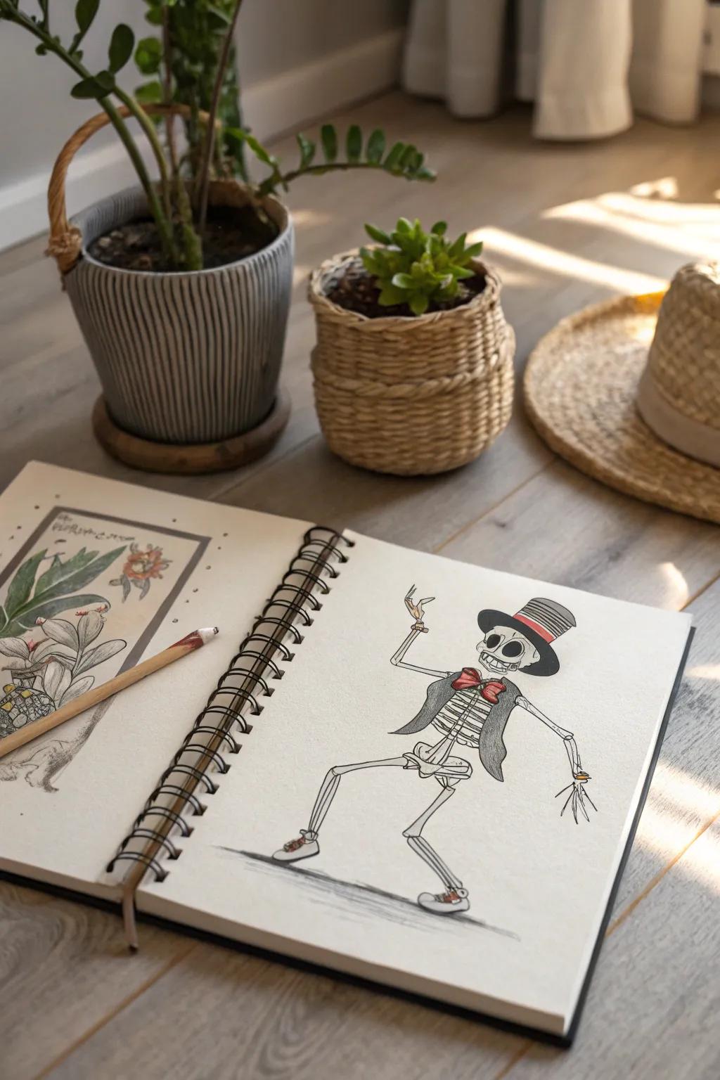 Discover the elegance in every bone: Skeletons with style and flair.