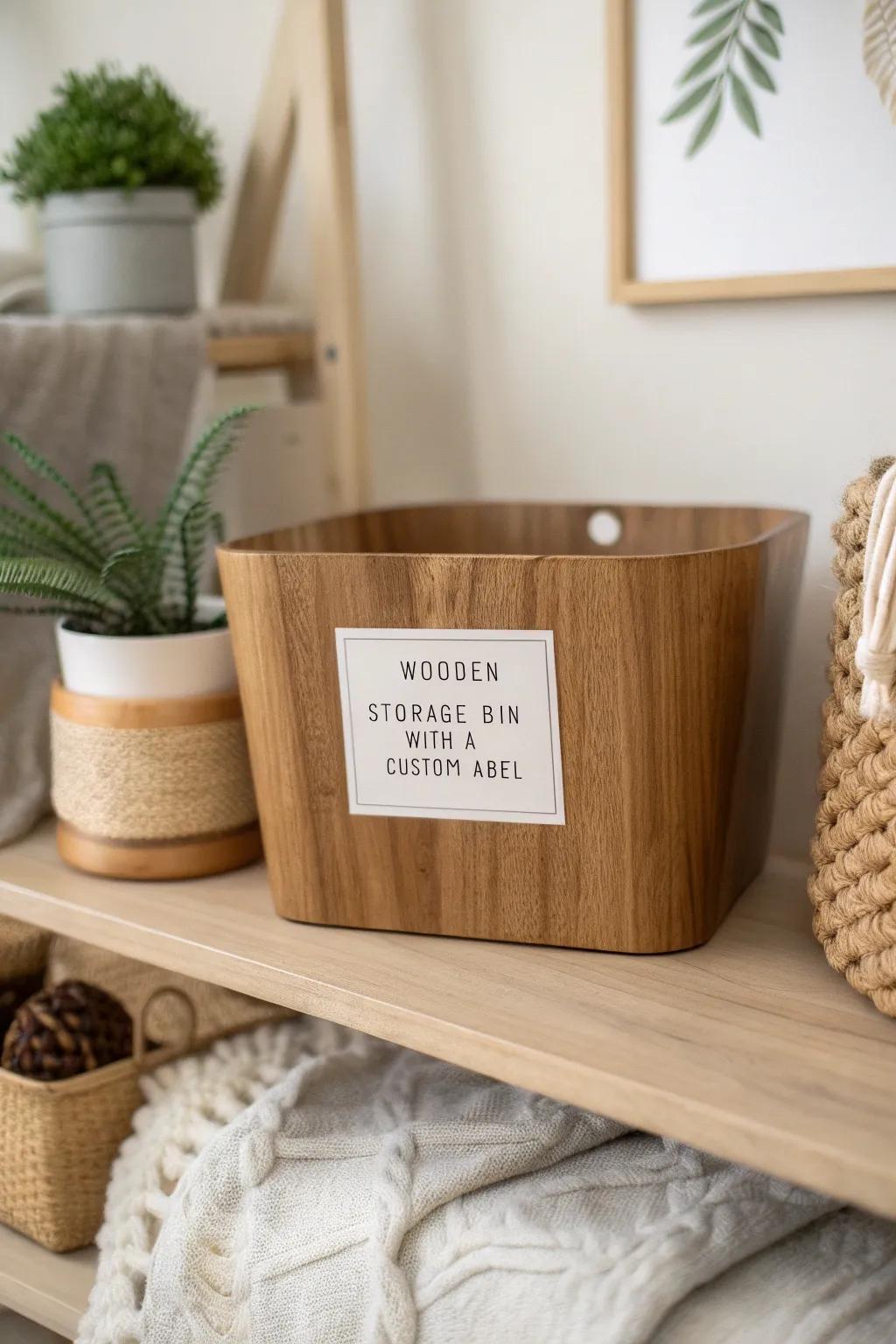 Elevate your organization game with custom labels that blend style and functionality, perfect for a chic Scandinavian minimalist home.