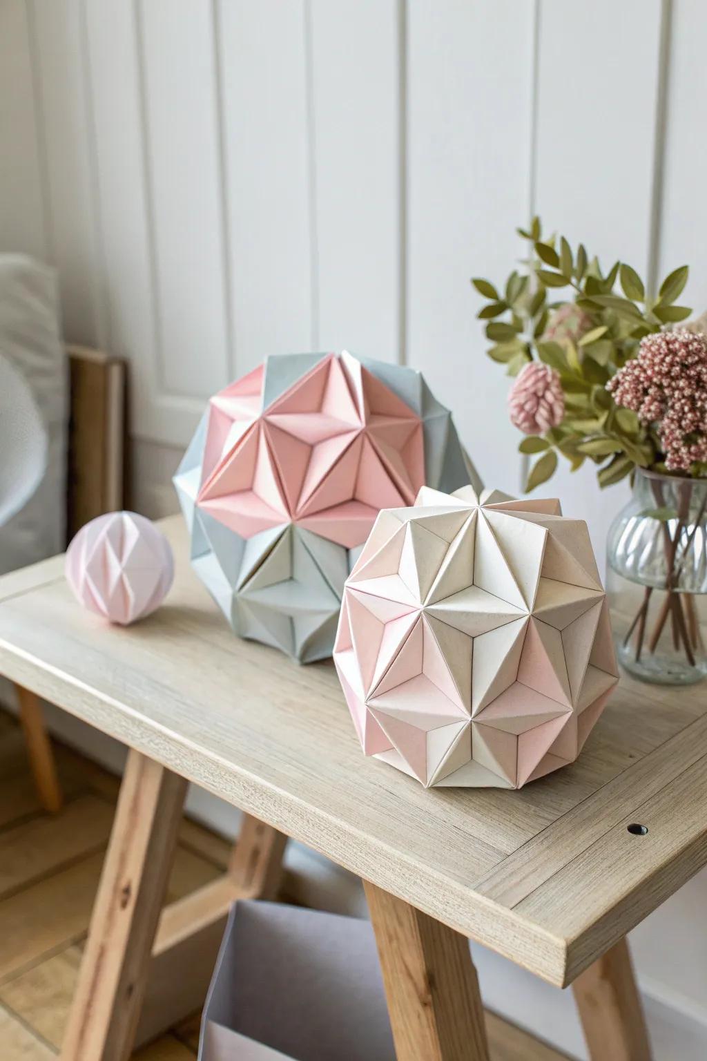 Discover the beauty in simplicity with modular paper art – where creativity meets craftsmanship.