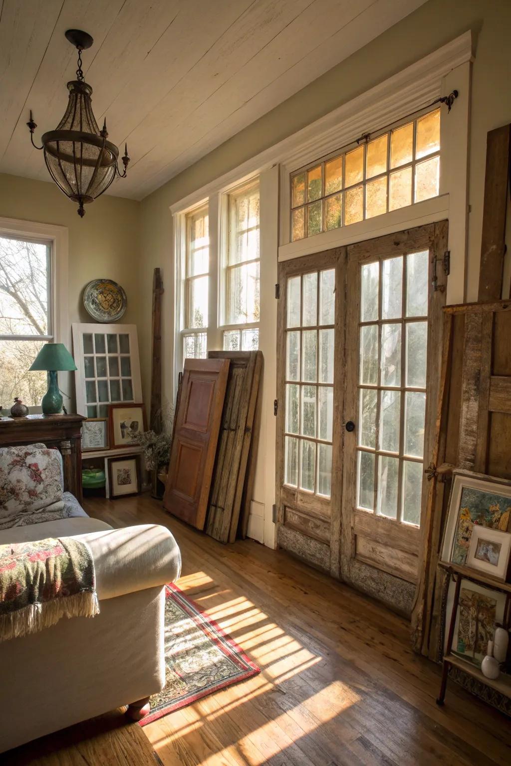 Architectural salvage can add unique interest to your space.