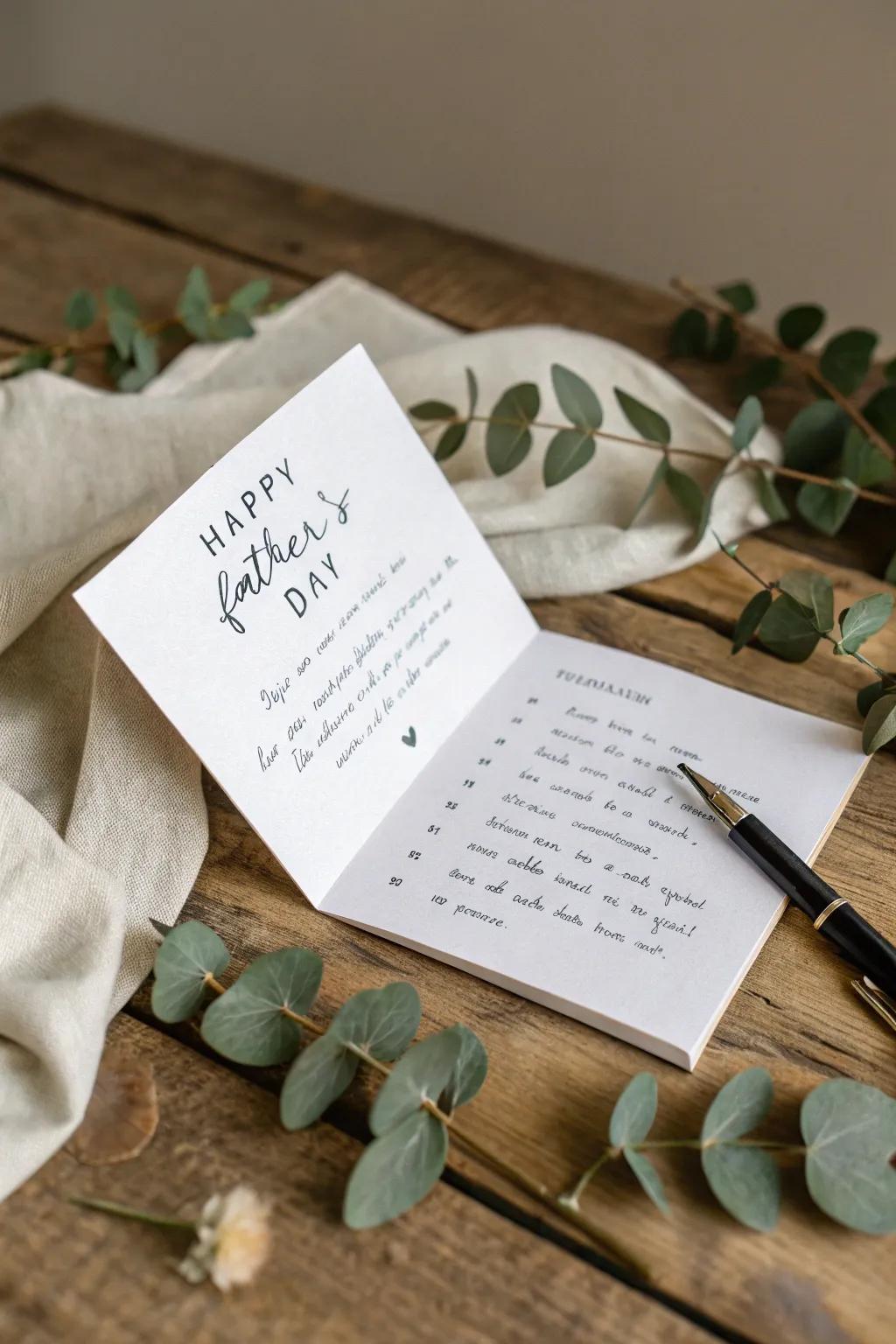 Celebrate Dad with a personalized touch - a fill-in-the-blank card that captures cherished memories and brings the family together.