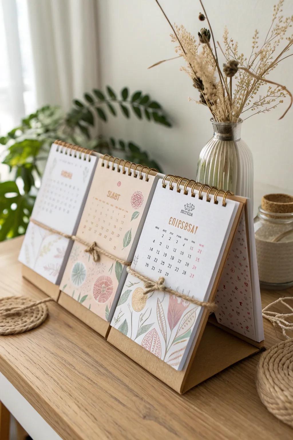 Elevate your year with a touch of artistry—discover the joy of creating your own foam-printed calendar.