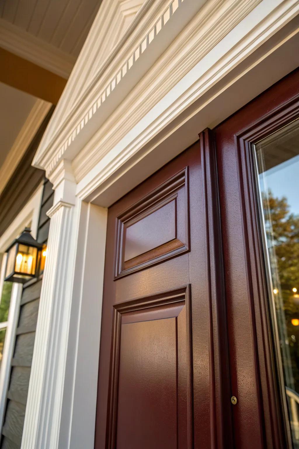 Elevate your entryway with the elegance of mitered flat stock trim.