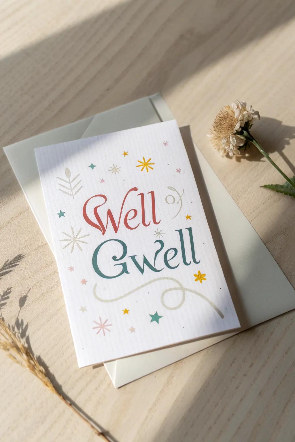 Express your care with the art of words—where simplicity meets elegance.