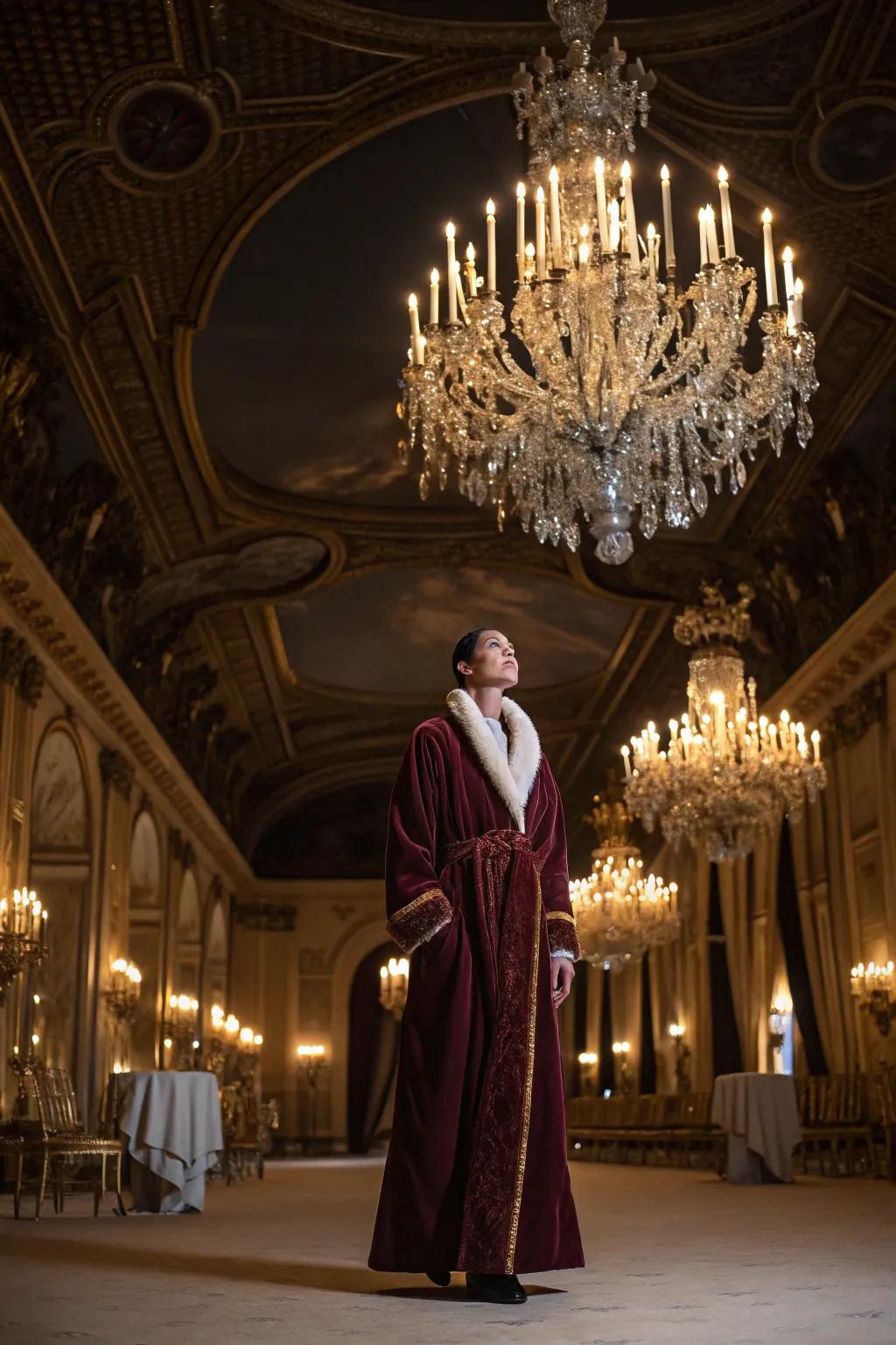 An elegant vampire countess robe exudes sophistication.