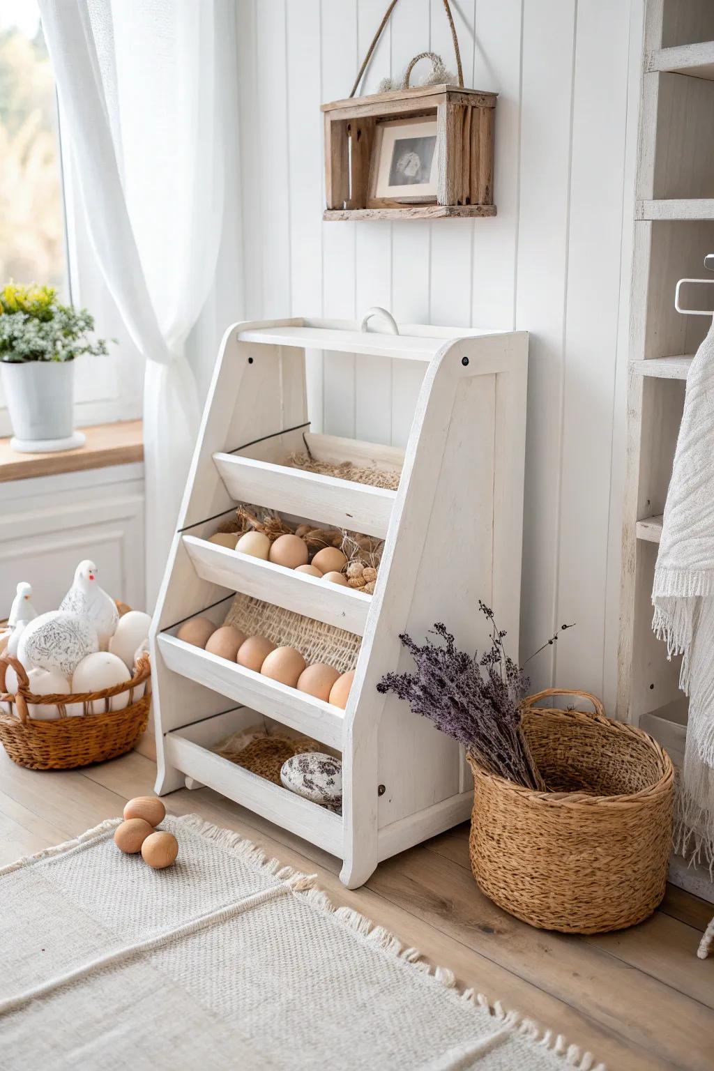 Transform ordinary into extraordinary with this chic, repurposed soda rack nesting box—where simplicity meets style.