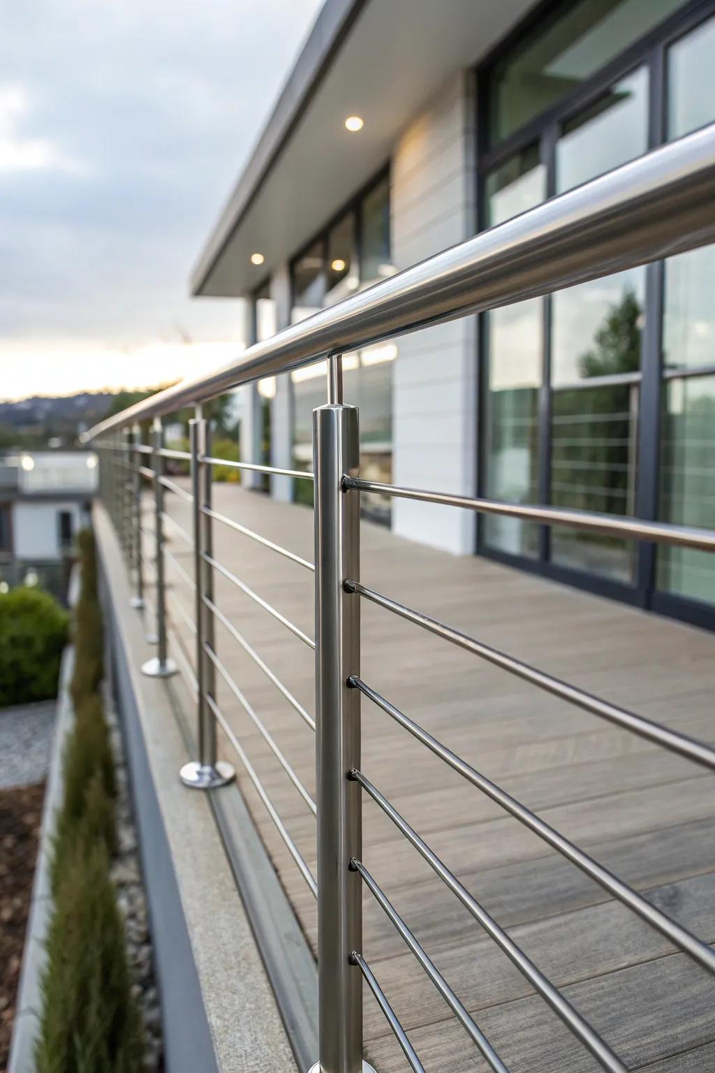 Elevate your deck with the timeless elegance of stainless steel.