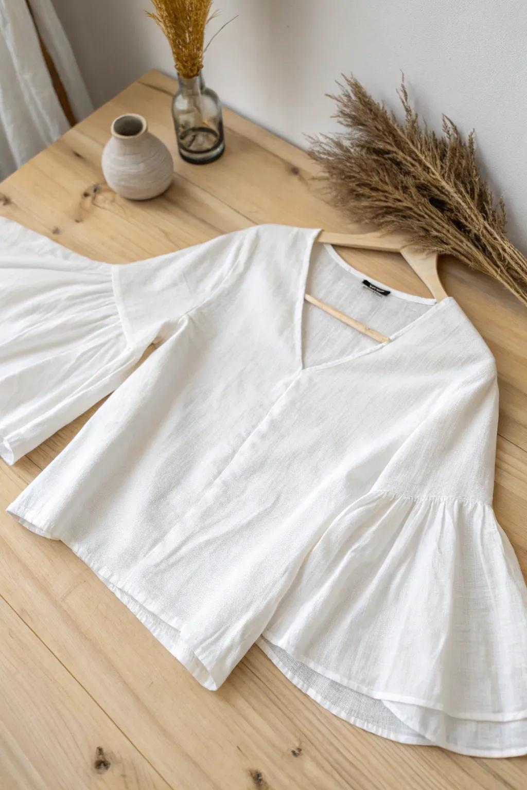 Embrace retro elegance with these chic flared sleeves. Perfect for a minimalist makeover!