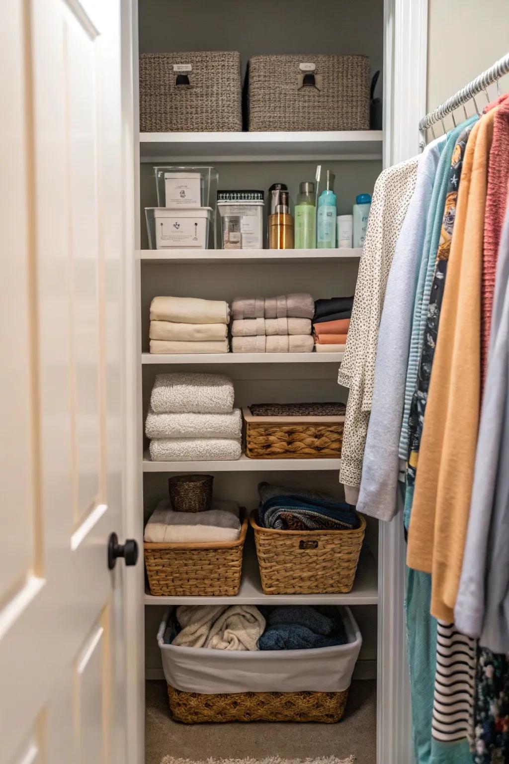 Place most-used items at the front for quick and easy access.