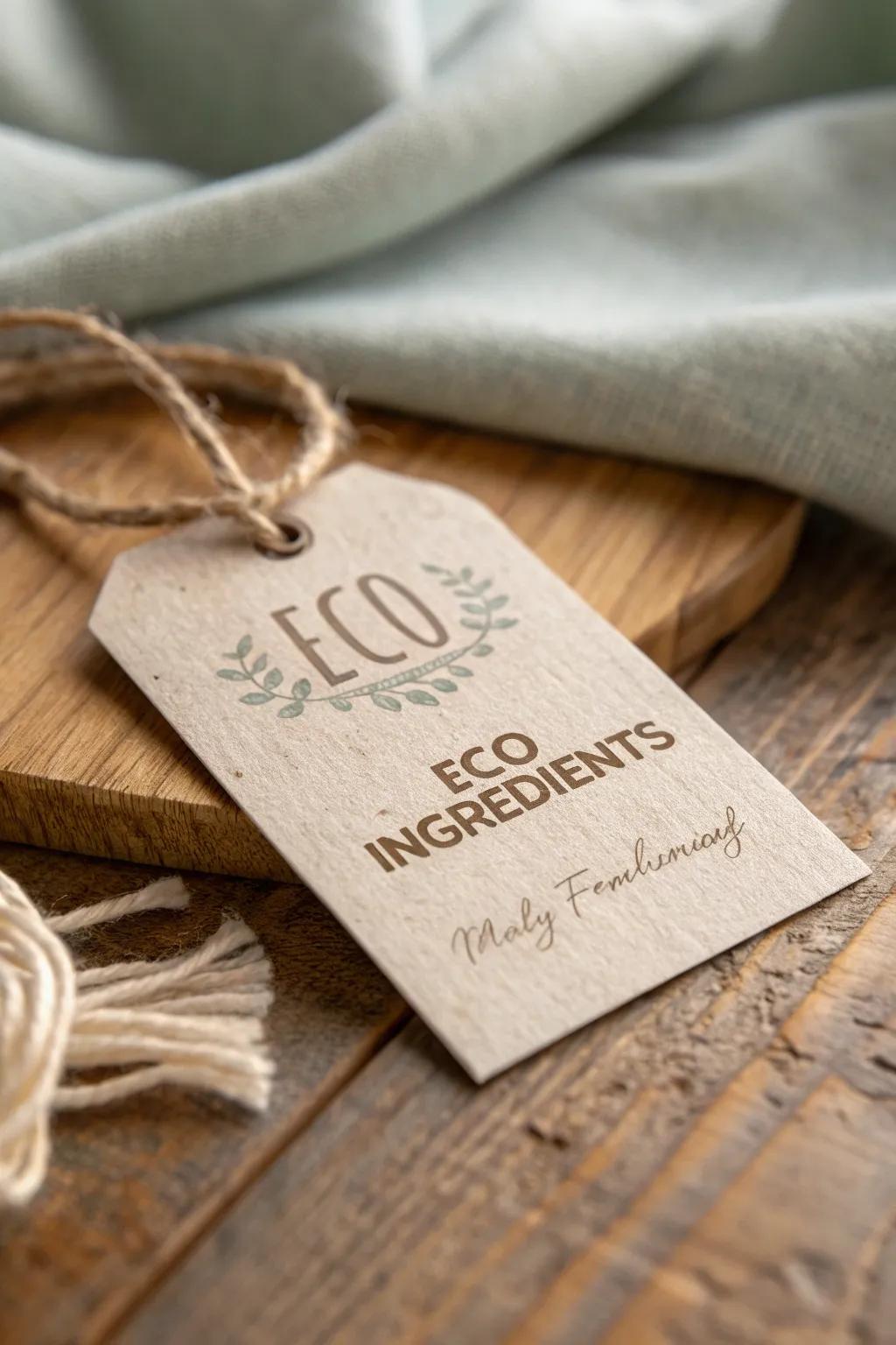 Embrace sustainability with style: Discover eco-friendly label designs that speak to your minimalist soul.