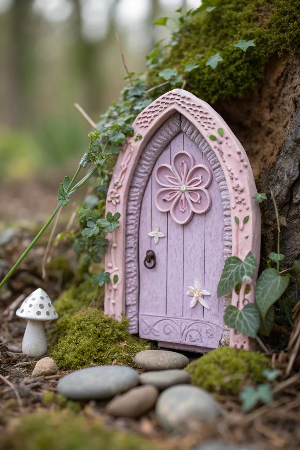 Discover the magic hidden in your garden with charming clay fairy doorways.