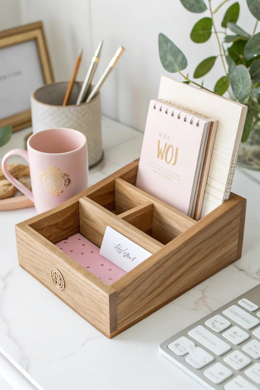 Elevate your workspace with Scandinavian elegance and personalized charm.