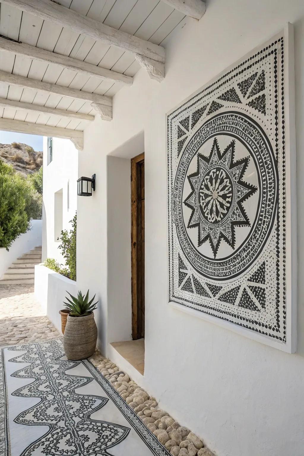Elegance in simplicity: Discover the art of minimalist mosaics.