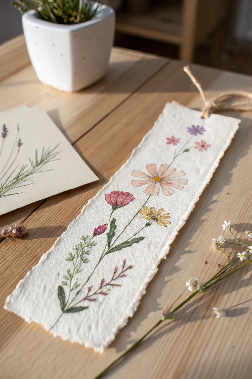 Crafted with love: A charming bookmark to brighten your reading moments.