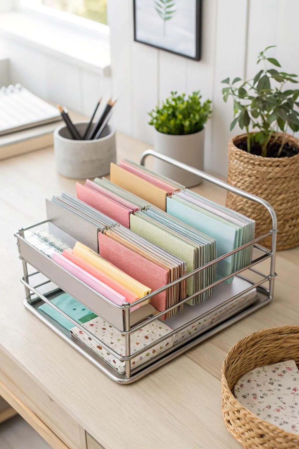 Elevate your craft room with stylish organization—where minimalism meets creativity.