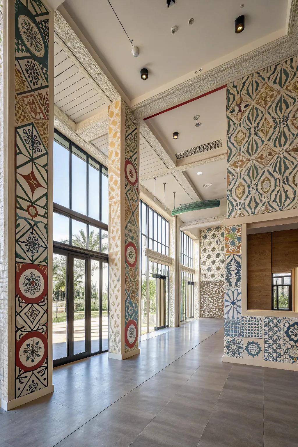 Patterns create visual division