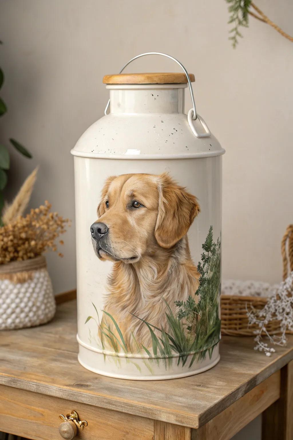 Celebrate the love for your furry friend with a touch of artistry and elegance.