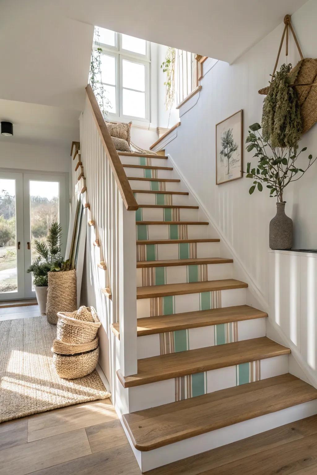 Elevate your space with striped sophistication—where craftsmanship meets timeless design.