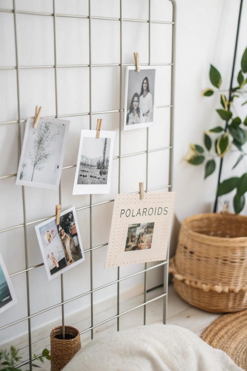 Elegance in Simplicity: Transform your space with a chic metal grid.