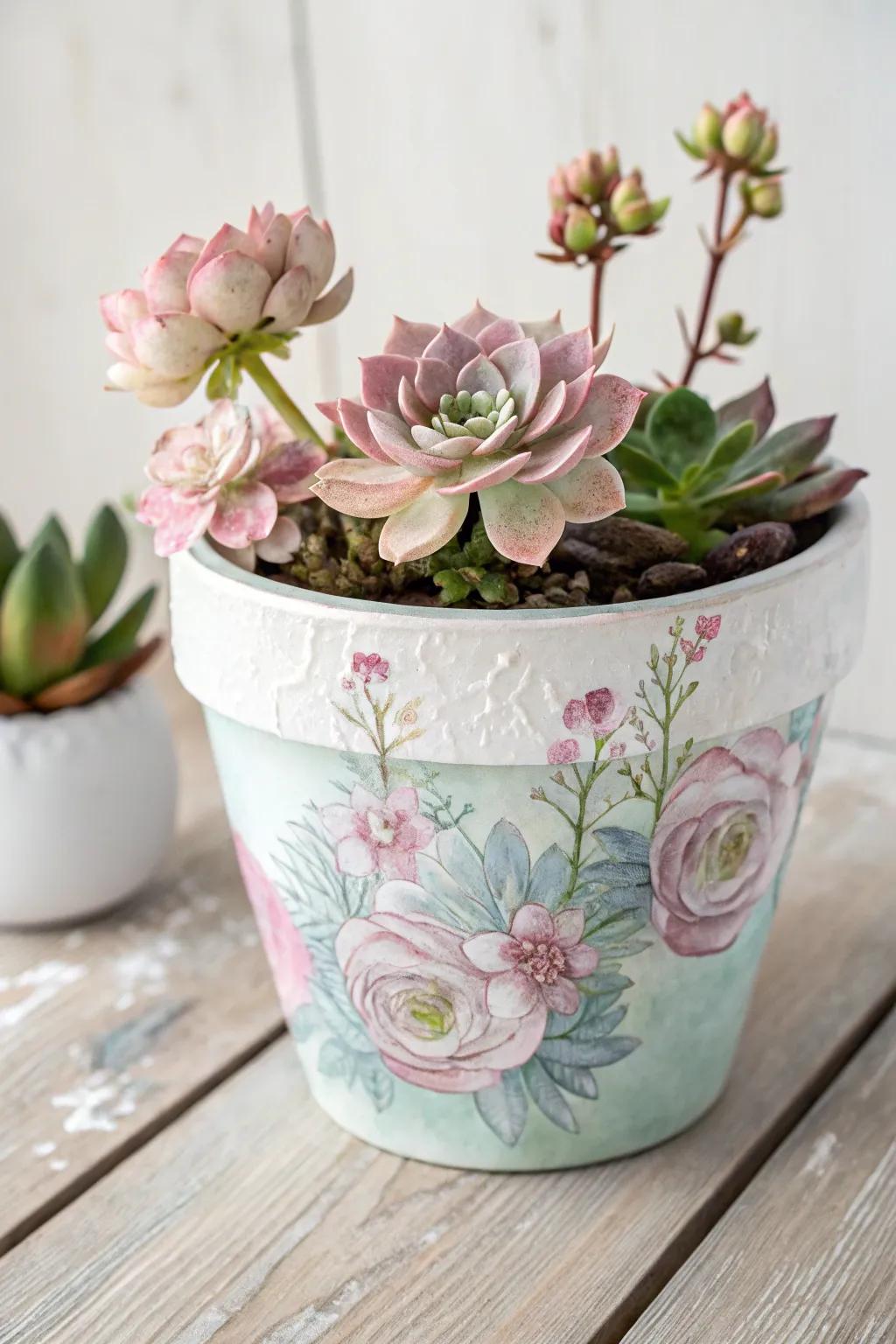 Transform your space with a touch of floral fantasy—delicate watercolor blooms on a minimalist canvas.