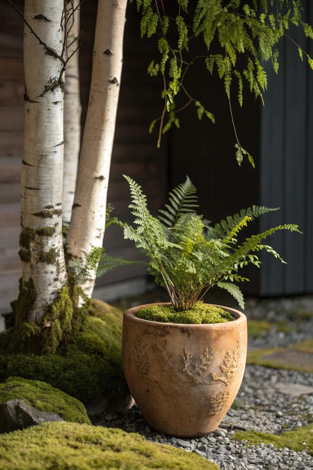 Embrace the elegance of nature with strategic plant placement. 🌿 #MinimalistBeauty #ScandinavianStyle