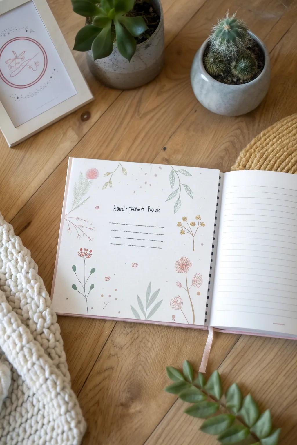 Capture precious memories with family contributions in this charming preschool memory book. ✨📖 #FamilyKeepsake #MinimalistBeauty