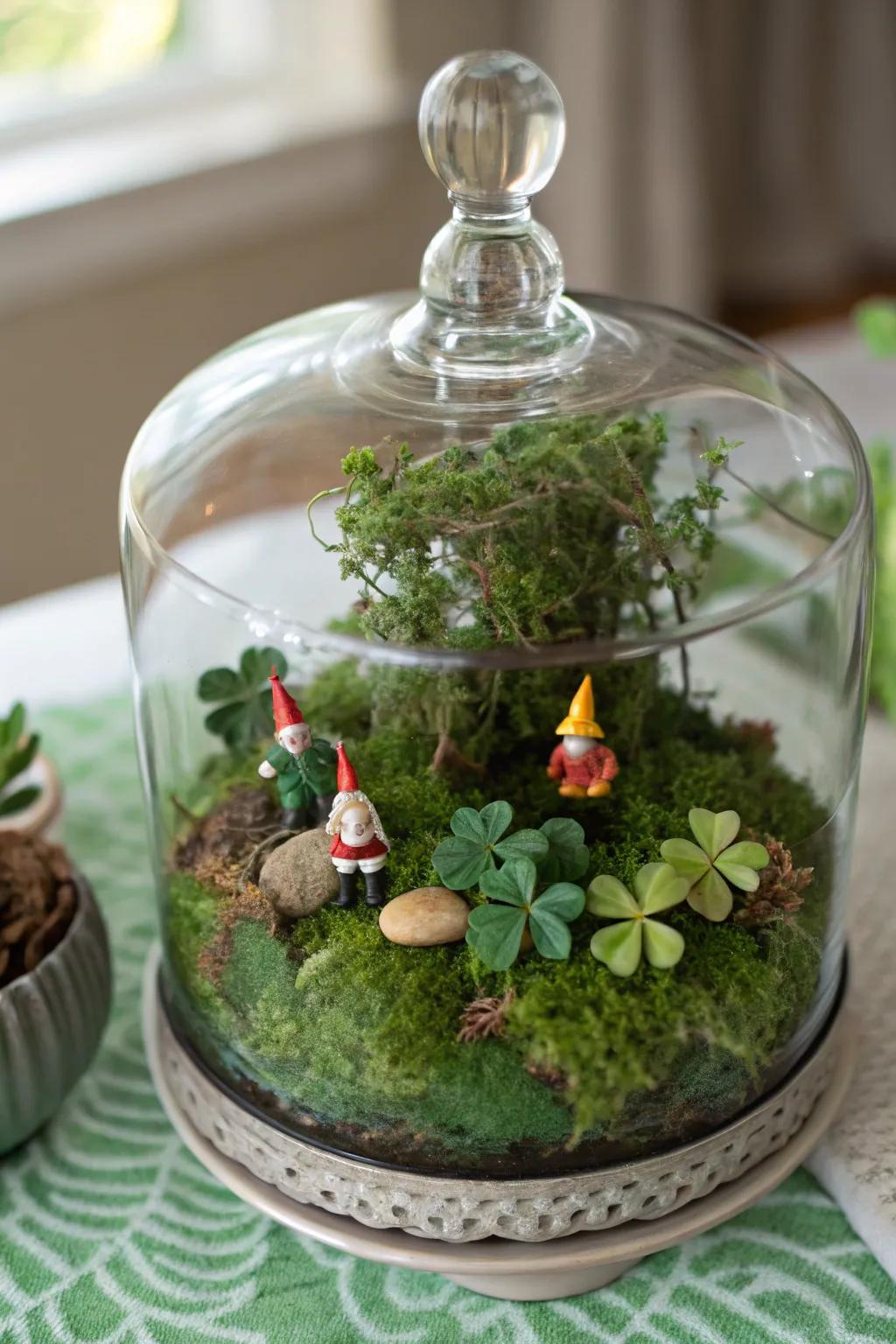 An Irish moss terrarium adds a unique, natural touch to your decor.