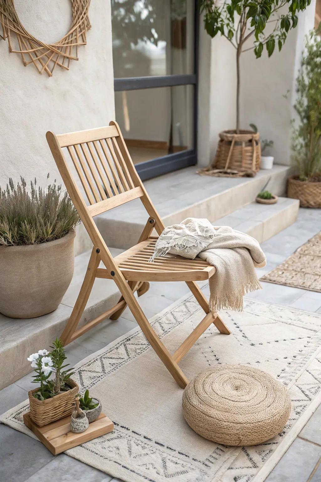 Embrace flexibility with elegantly crafted folding furniture for your patio – the perfect blend of style and functionality.