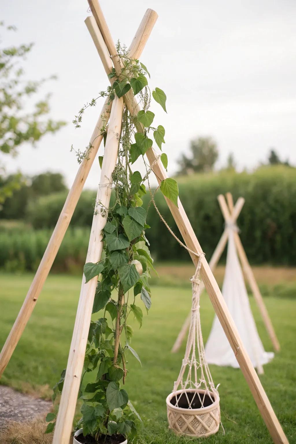 Discover the charm of a bean tipi—where garden elegance meets playful adventure.