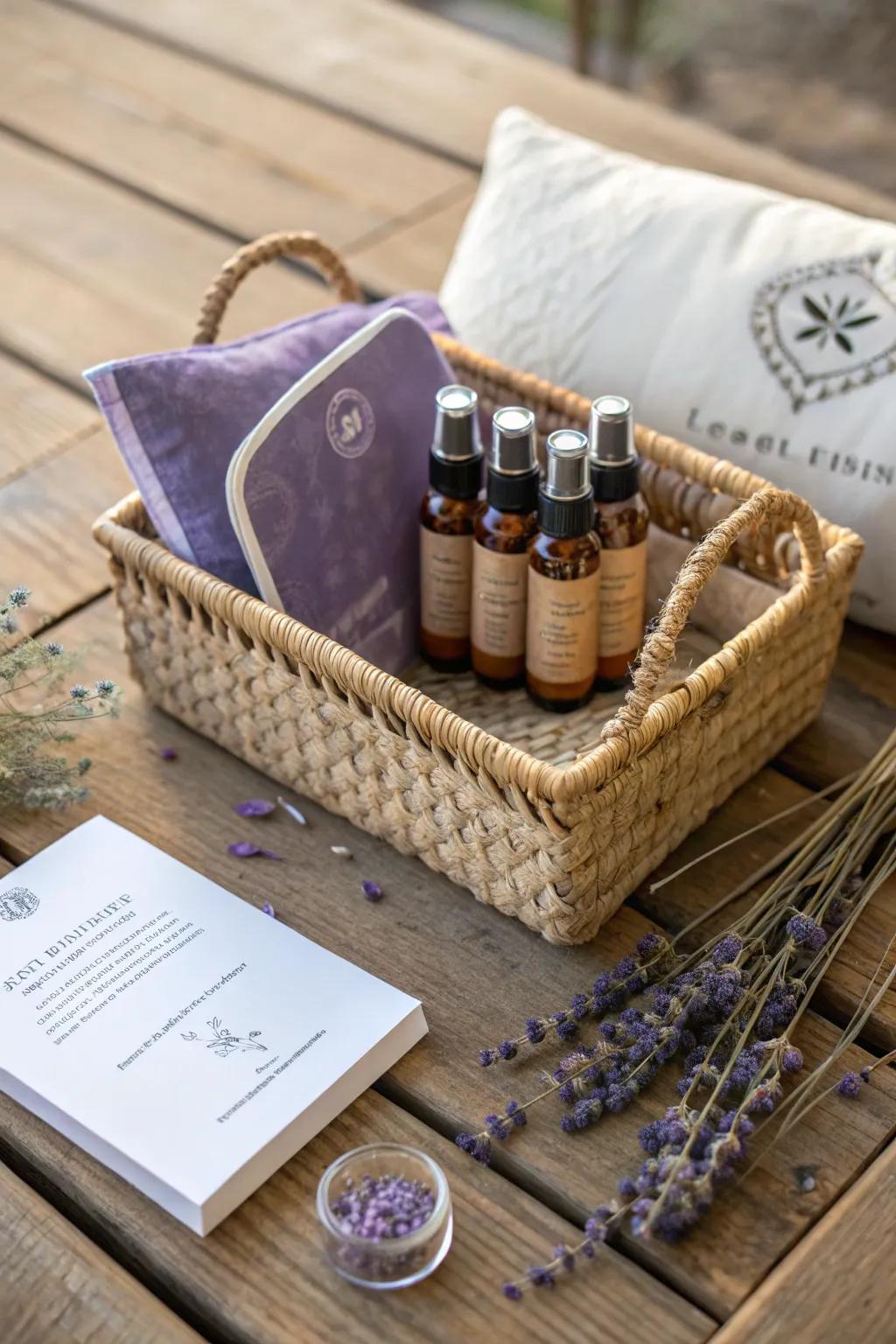 Find your tranquility with this elegantly curated Zen and Relaxation Basket, the perfect escape from a hectic world.