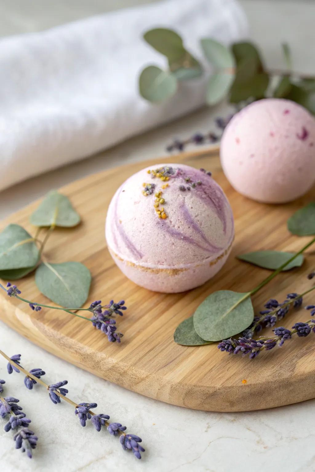 Indulge in the art of relaxation with these handcrafted DIY bath bombs, a perfect Valentine's gift for a touch of luxury.