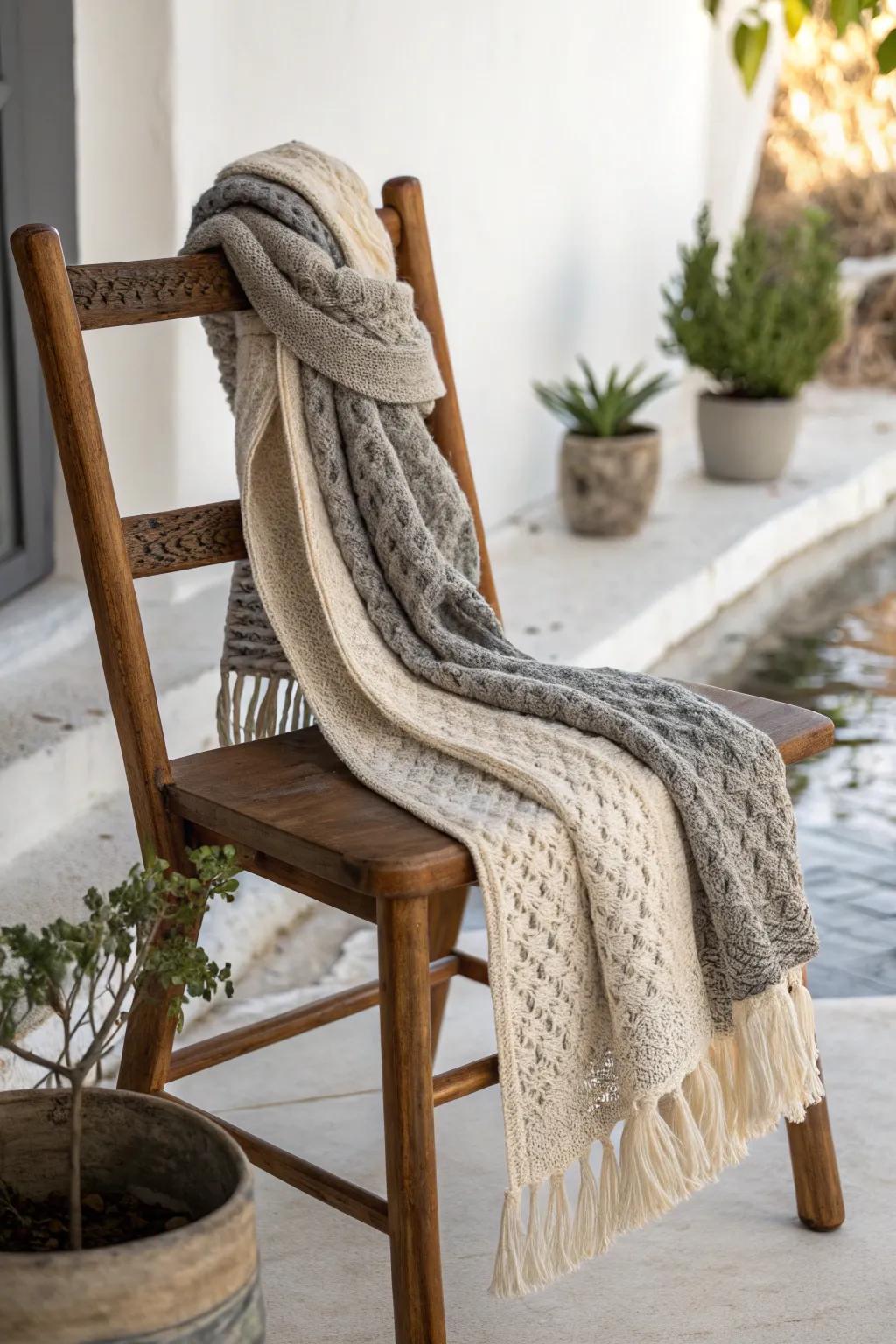 Wrap him in warmth and love with a handmade wool scarf that speaks volumes.