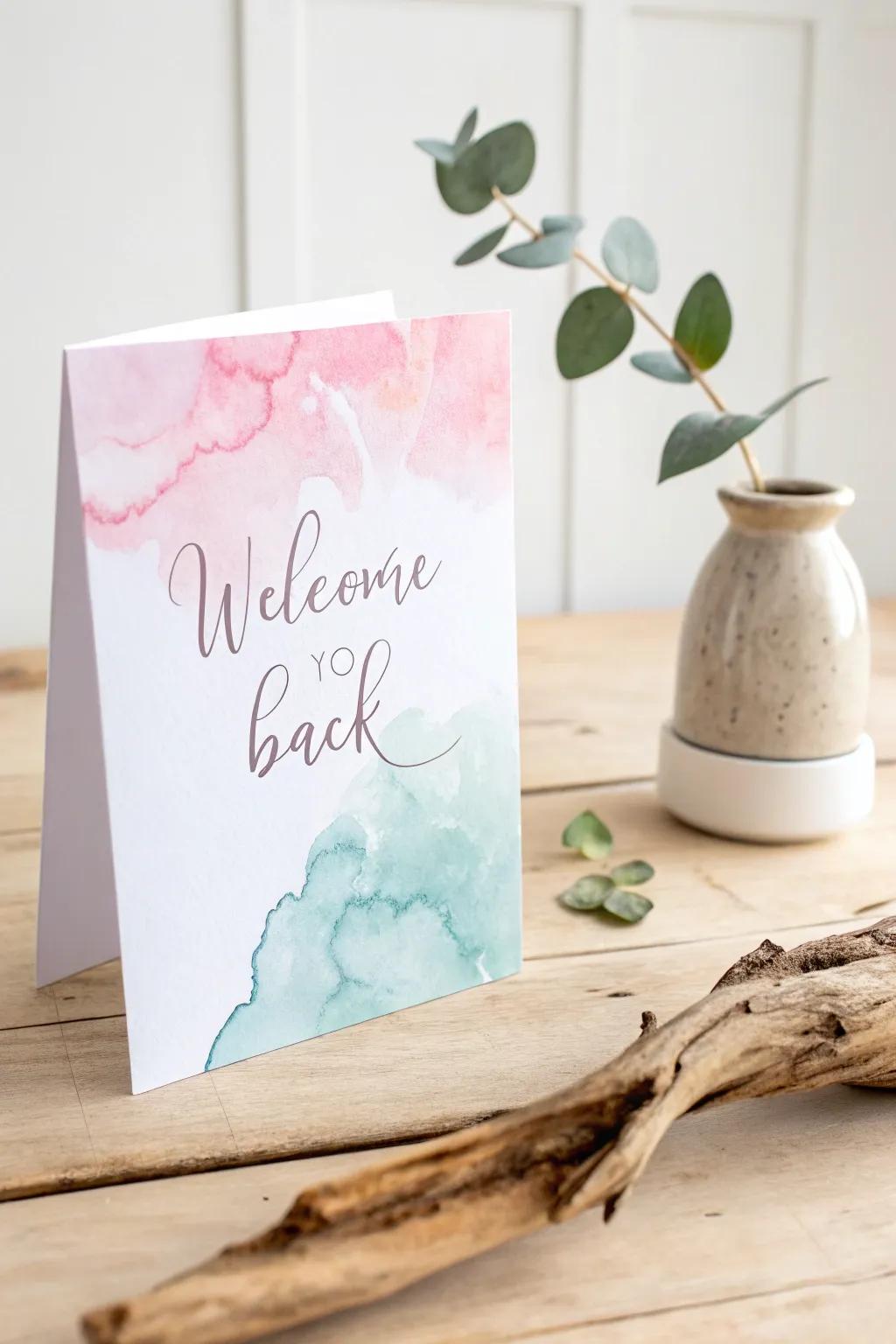 Embrace the gentle artistry of watercolor washes—where simplicity meets natural beauty.