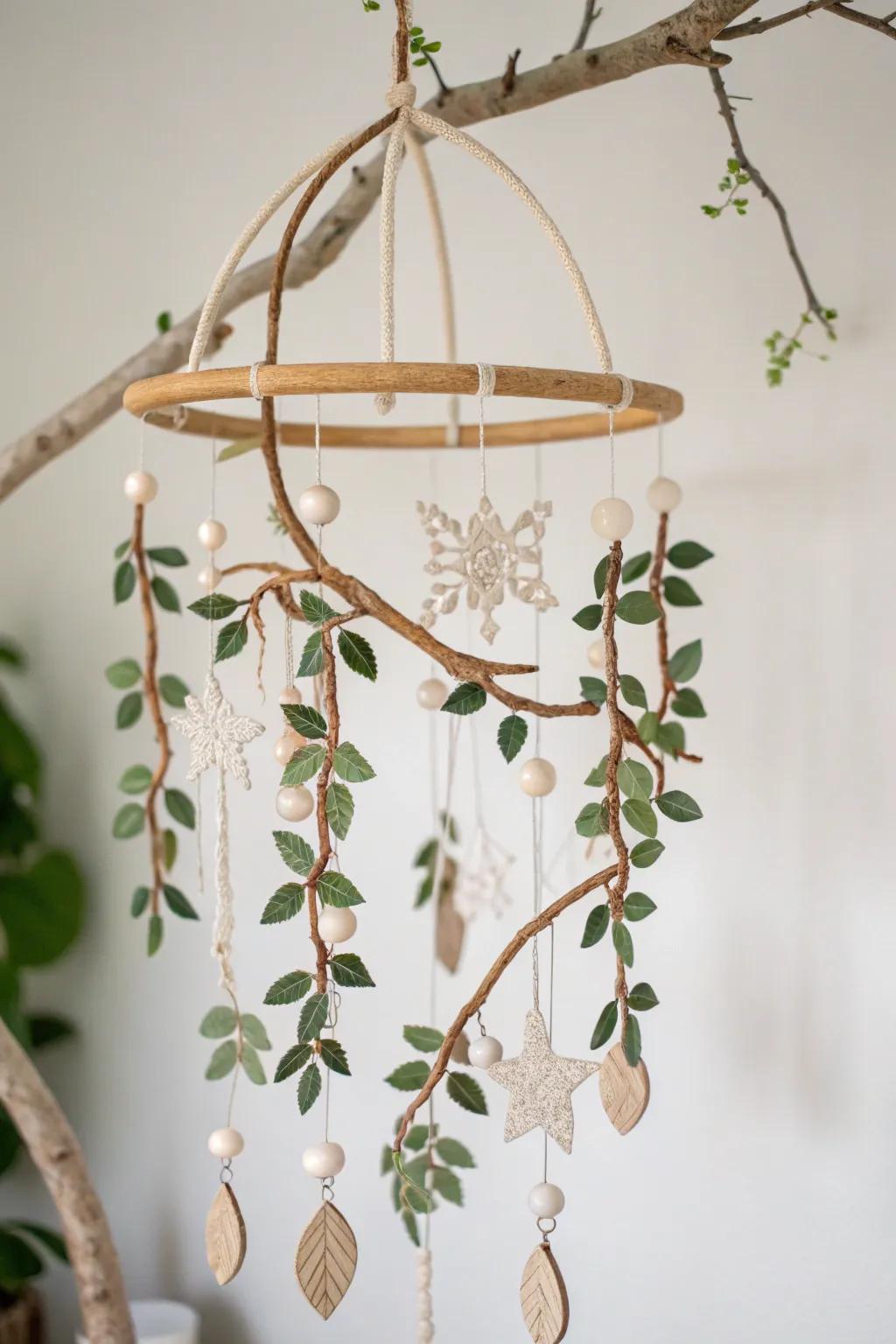 Embrace the story of Zacchaeus with this enchanting, handcrafted mobile that blends simplicity and storytelling in a Scandinavian-Boho style.